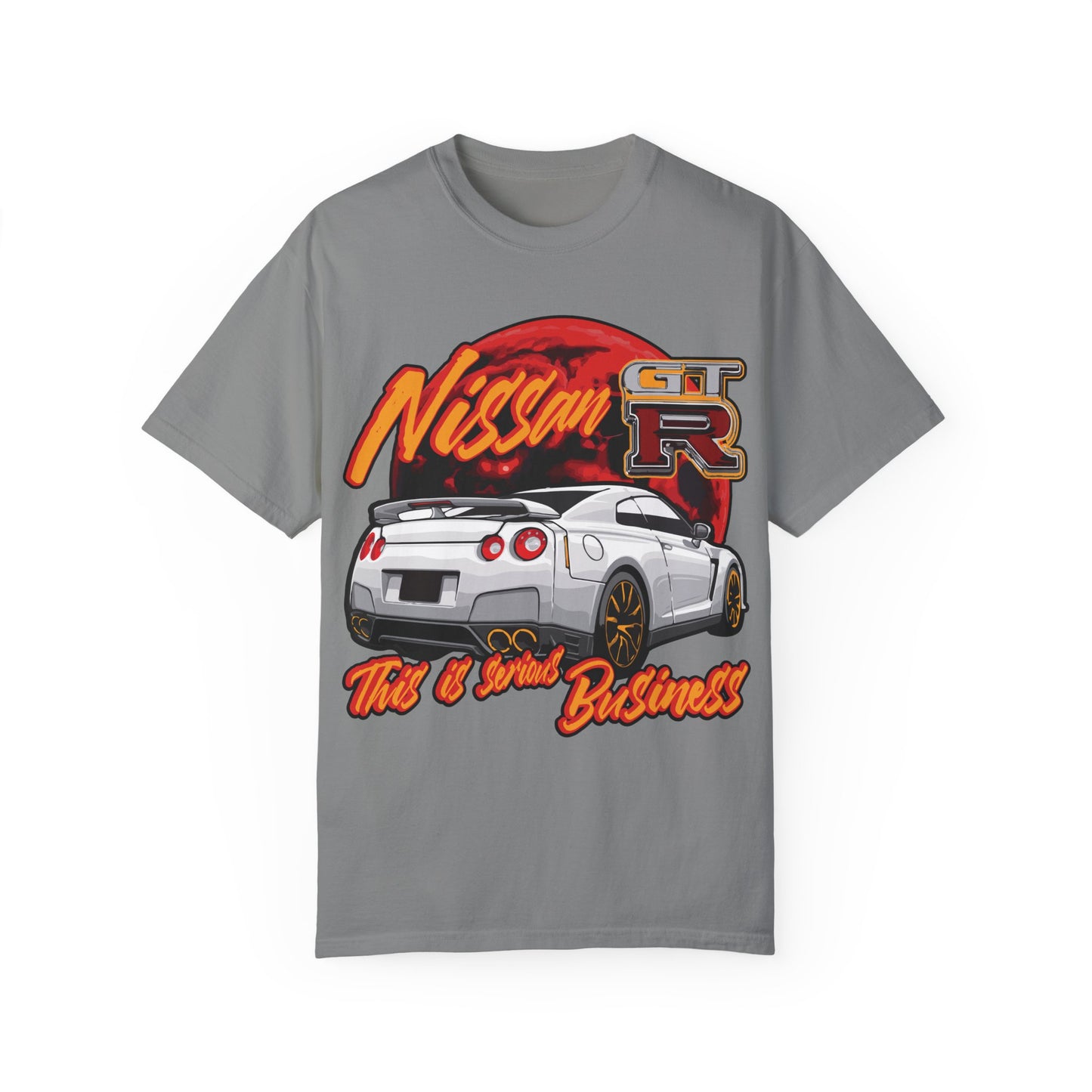 ${Nissan GT-R Unisex (Garment-Dyed T-Shirt)} ${Legendary cars Nissan GT-R Unisex (Garment-Dyed T-Shirt)} ${xadaprints.com} ${XADA PRINTS}