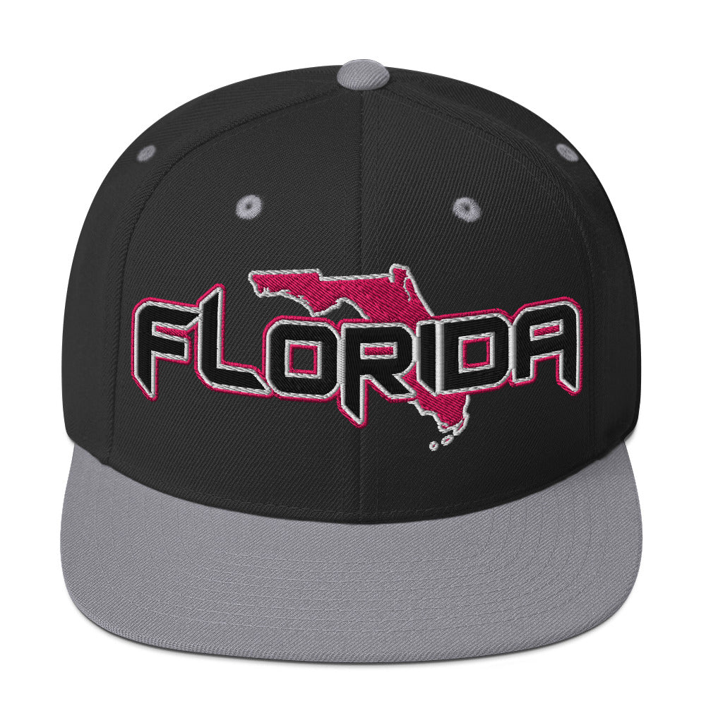 ${Florida Baseball Cap} ${Cap with Florida State map and Florida name on it.} ${xadaprints.com} ${XADA PRINTS}