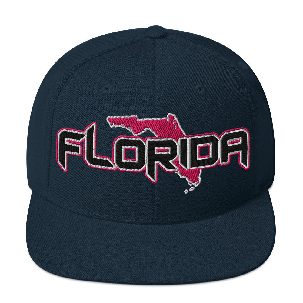 ${Florida Baseball Cap} ${Cap with Florida State map and Florida name on it.} ${xadaprints.com} ${XADA PRINTS}
