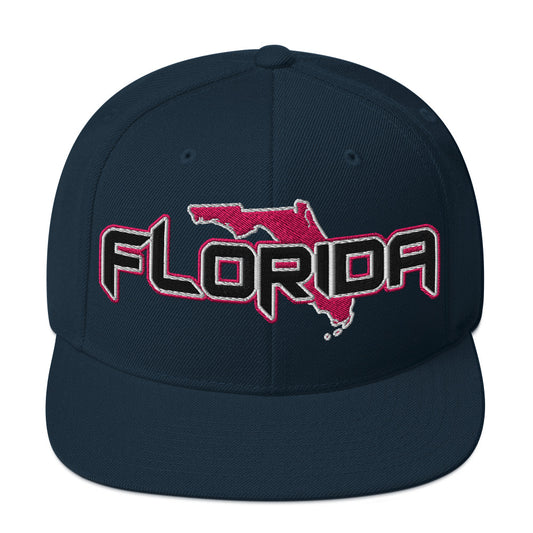 ${Florida Baseball Cap} ${Cap with Florida State map and Florida name on it.} ${xadaprints.com} ${XADA PRINTS}