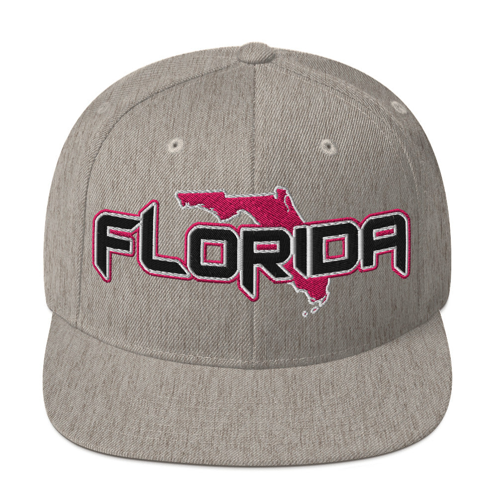 ${Florida Baseball Cap} ${Cap with Florida State map and Florida name on it.} ${xadaprints.com} ${XADA PRINTS}