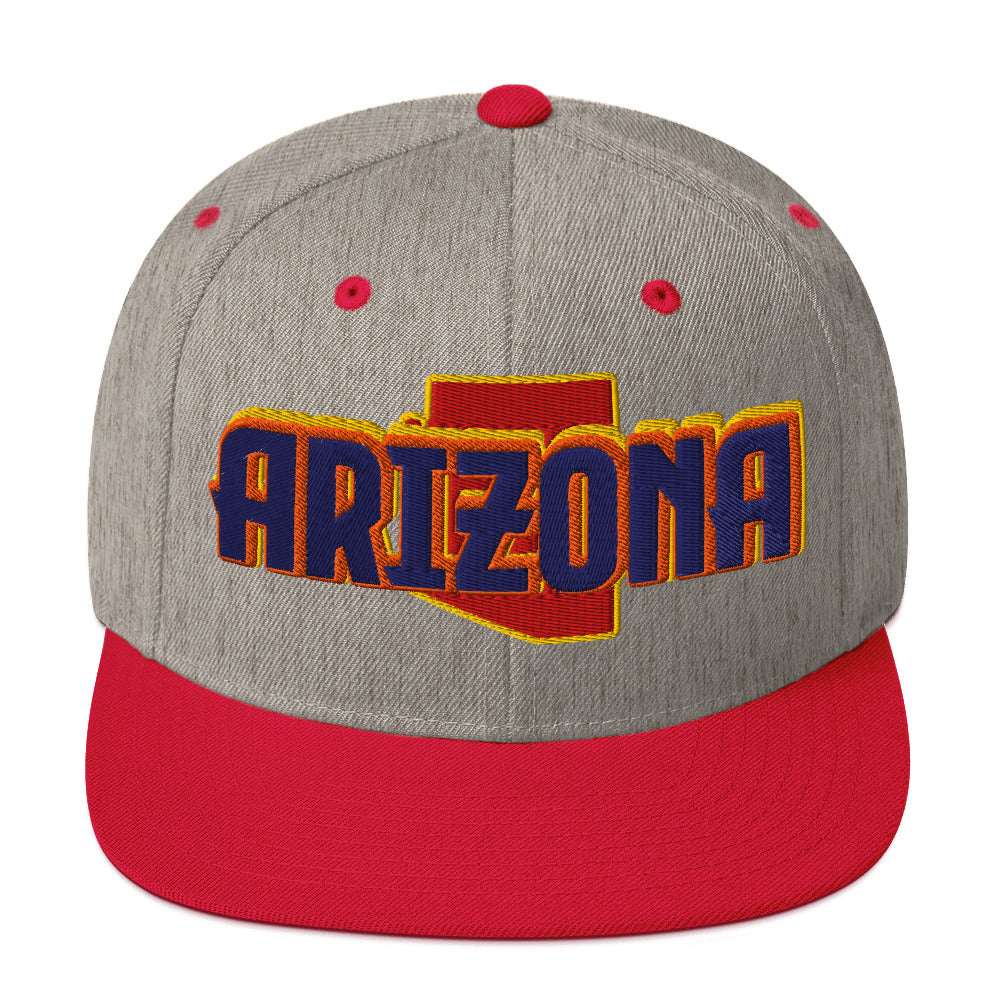 ${Arizona Baseball Cap} ${Cap with Arizona State map and Arizona name on it.} ${xadaprints.com} ${XADA PRINTS}