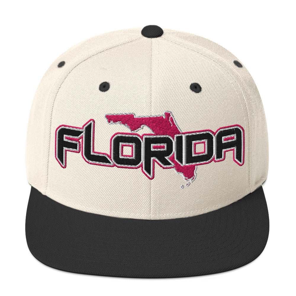 ${Florida Baseball Cap} ${Cap with Florida State map and Florida name on it.} ${xadaprints.com} ${XADA PRINTS}