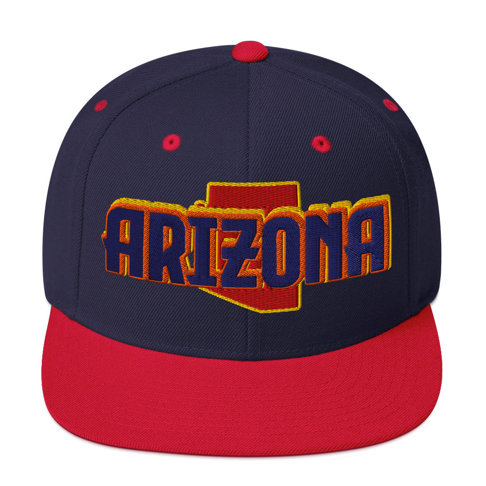 ${Arizona Baseball Cap} ${Cap with Arizona State map and Arizona name on it.} ${xadaprints.com} ${XADA PRINTS}