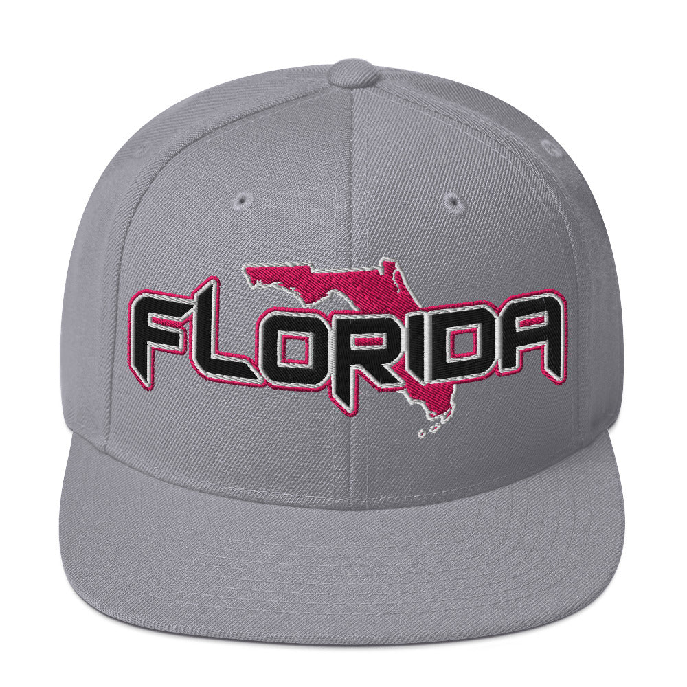 ${Florida Baseball Cap} ${Cap with Florida State map and Florida name on it.} ${xadaprints.com} ${XADA PRINTS}