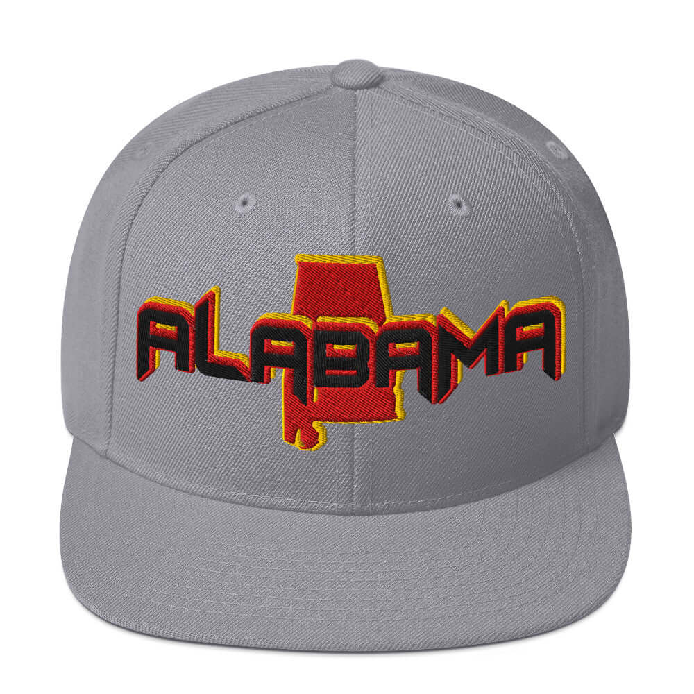 ${Alabama Baseball Cap} ${Cap with Alabama State map and Alabama name on it.} ${xadaprints.com} ${XADA PRINTS}