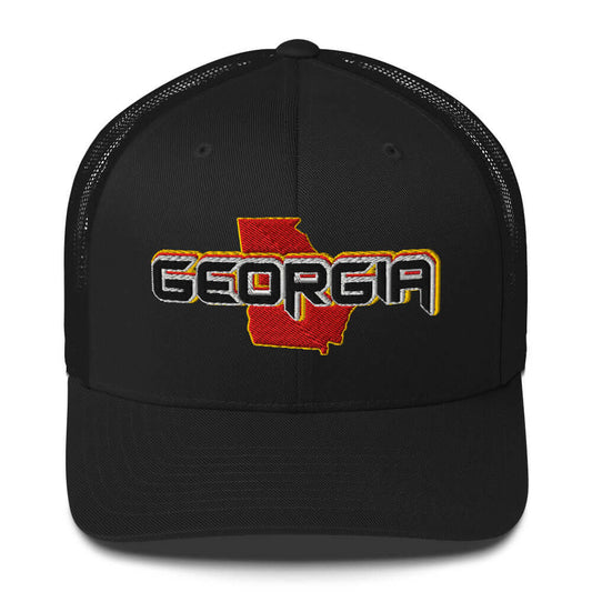 ${Georgia Baseball Cap} ${Cap with Georgia State map and Georgia name on it.} ${xadaprints.com} ${XADA PRINTS}