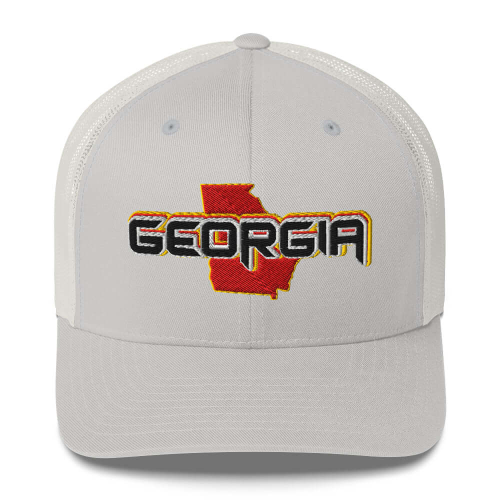 ${Georgia Baseball Cap} ${Cap with Georgia State map and Georgia name on it.} ${xadaprints.com} ${XADA PRINTS}