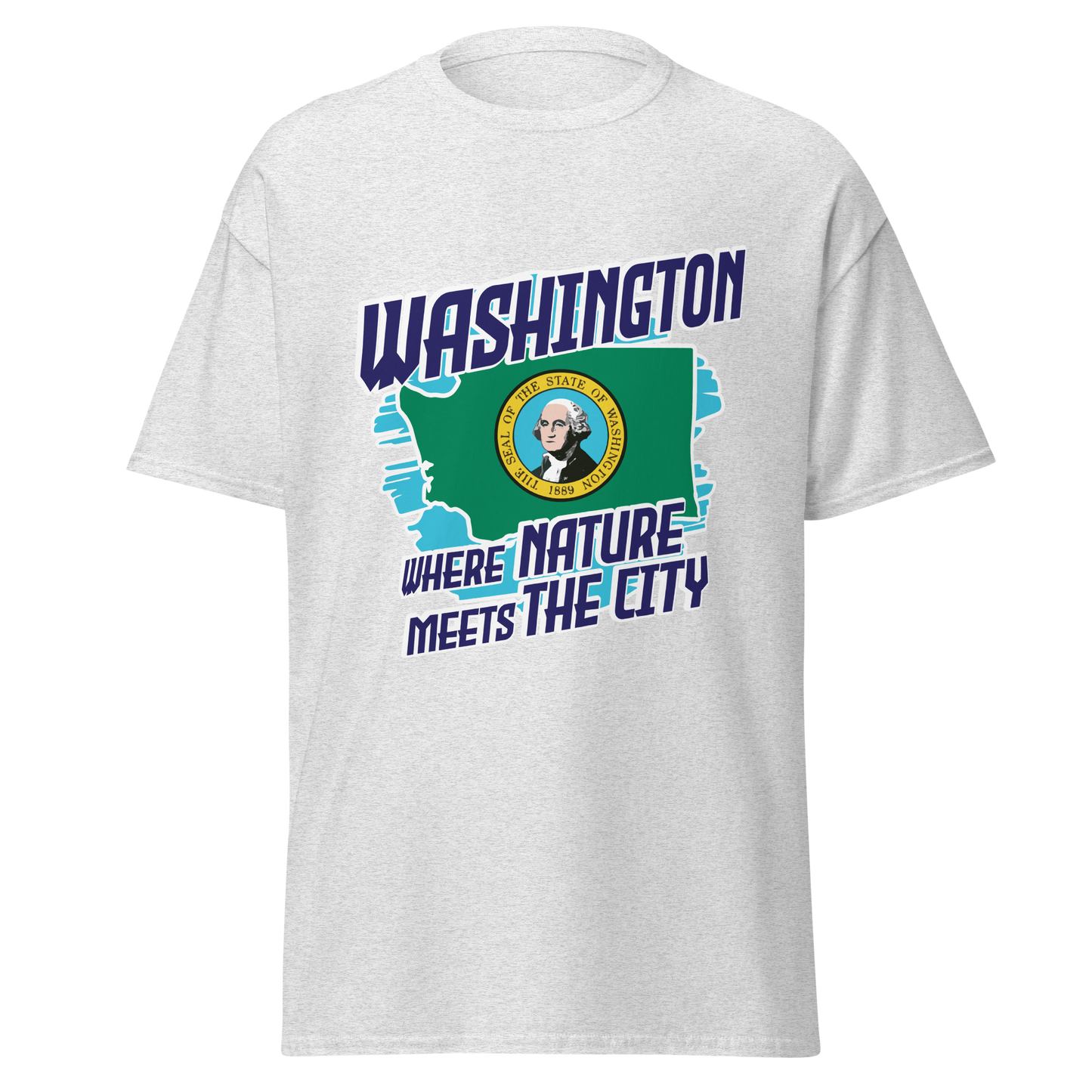 ${Washington State - Unisex t-shirt} ${USA Love Washington State Unisex t-shirt} ${xadaprints.com} ${XADA PRINTS}
