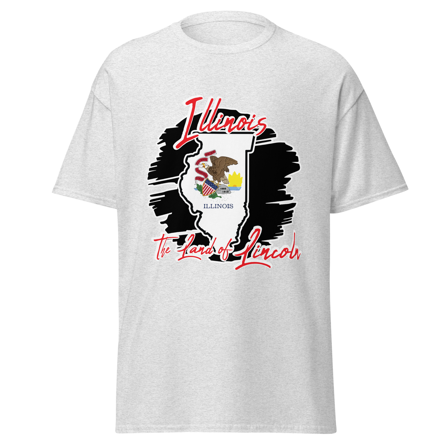 ${Illinois State - Unisex t-shirt} ${USA Love Illinois State Unisex t-shirt} ${xadaprints.com} ${XADA PRINTS}
