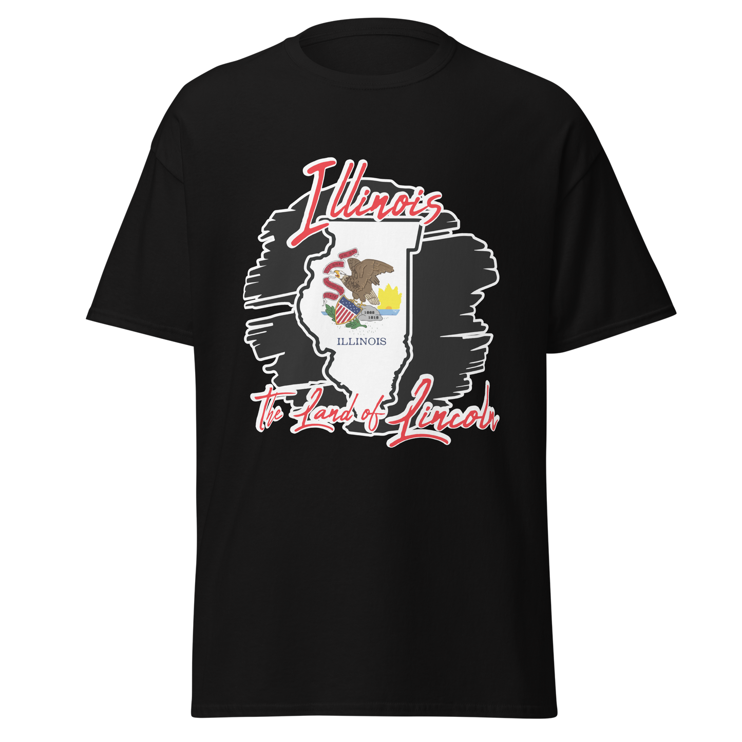 ${Illinois State - Unisex t-shirt} ${USA Love Illinois State Unisex t-shirt} ${xadaprints.com} ${XADA PRINTS}