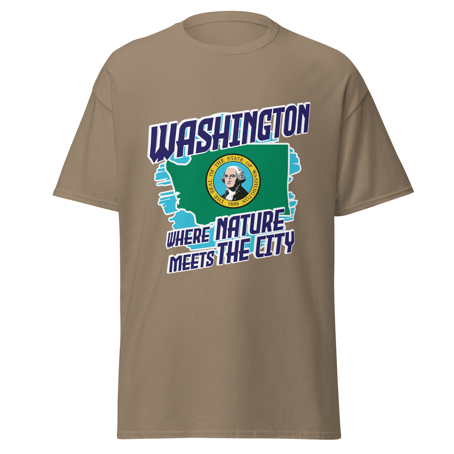 ${Washington State - Unisex t-shirt} ${USA Love Washington State Unisex t-shirt} ${xadaprints.com} ${XADA PRINTS}