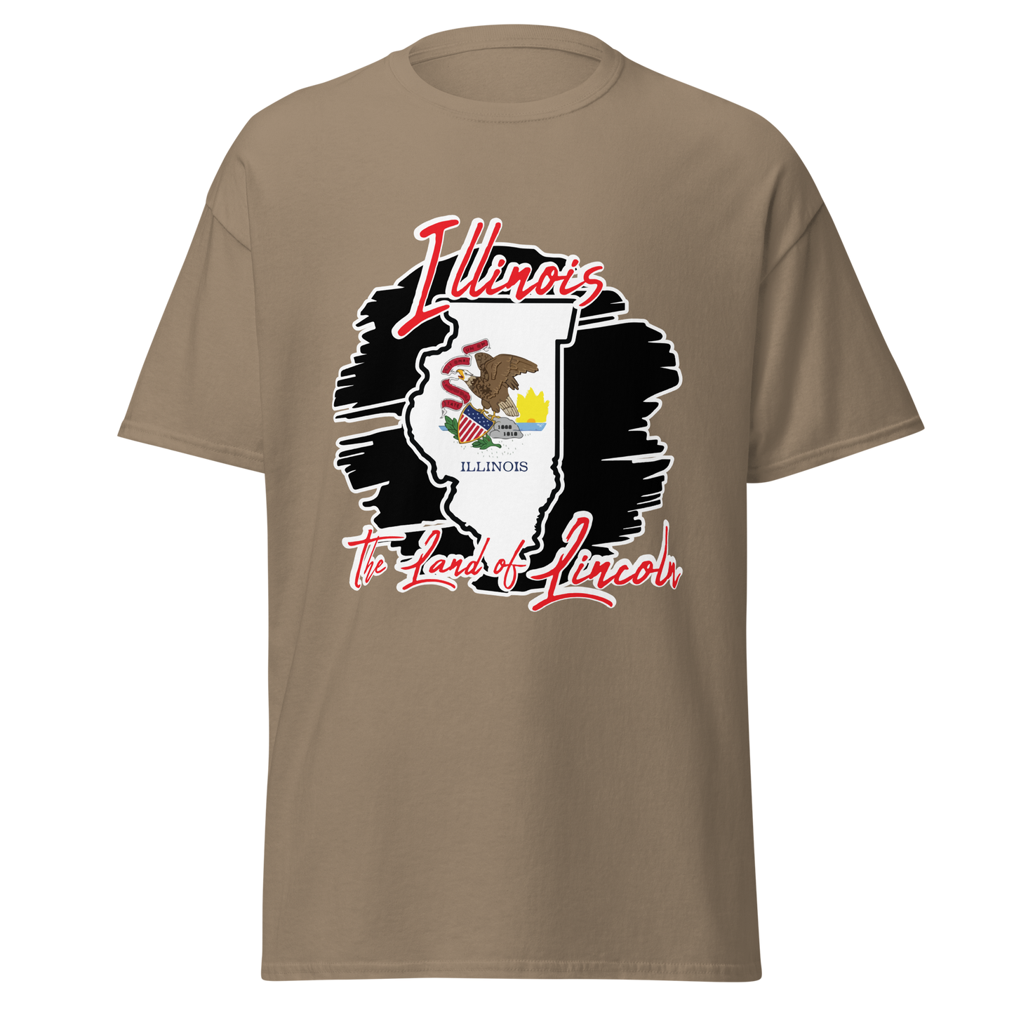 ${Illinois State - Unisex t-shirt} ${USA Love Illinois State Unisex t-shirt} ${xadaprints.com} ${XADA PRINTS}