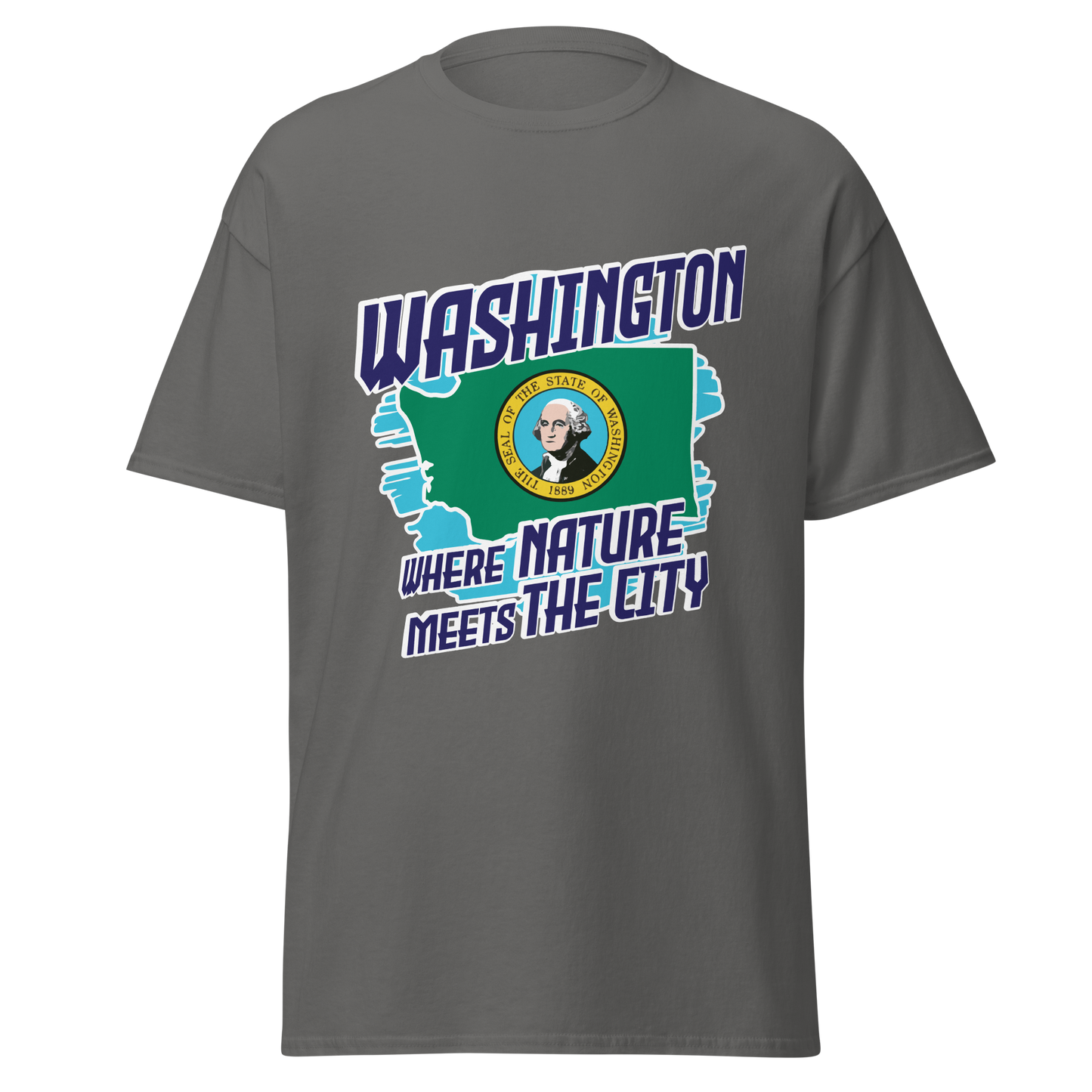 ${Washington State - Unisex t-shirt} ${USA Love Washington State Unisex t-shirt} ${xadaprints.com} ${XADA PRINTS}