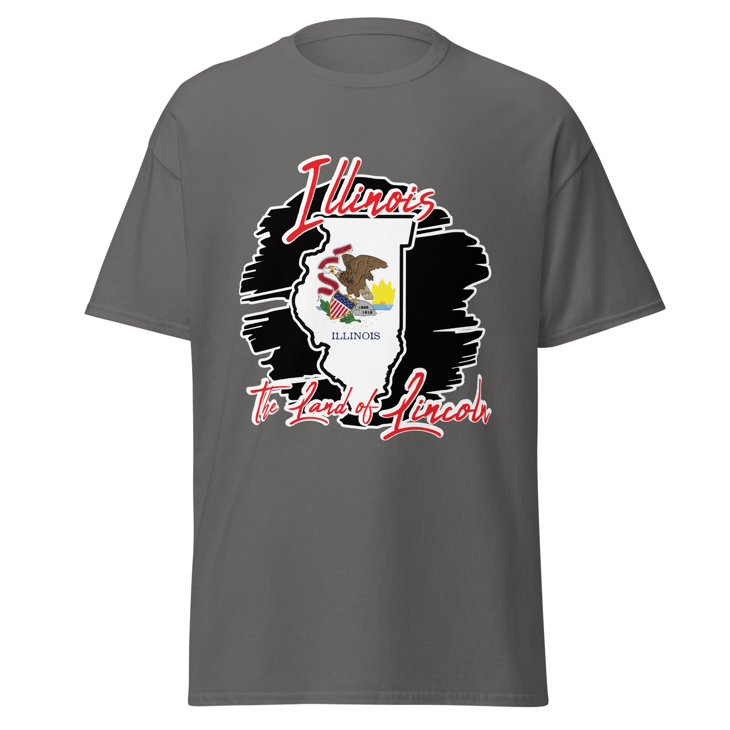 ${Illinois State - Unisex t-shirt} ${USA Love Illinois State Unisex t-shirt} ${xadaprints.com} ${XADA PRINTS}