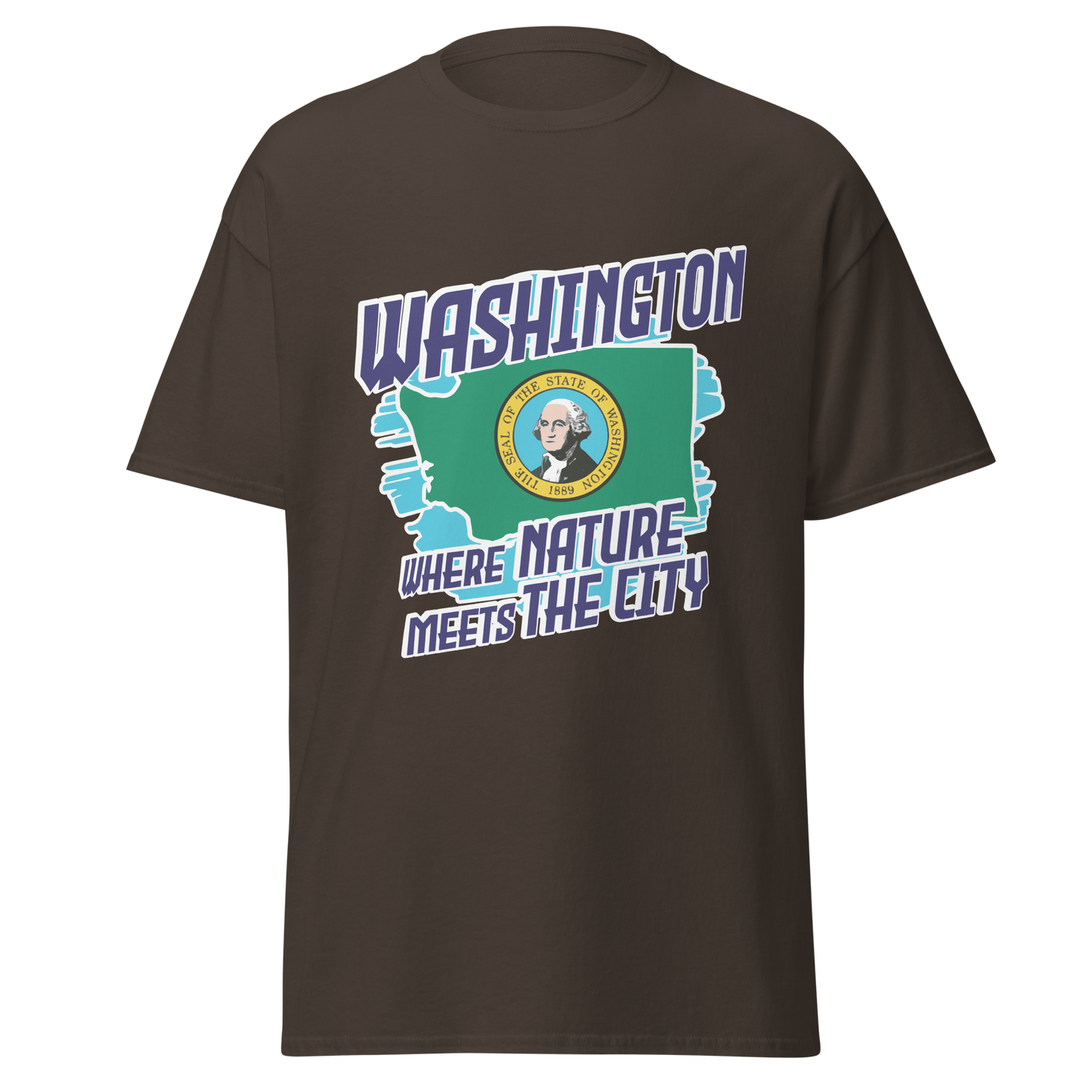 ${Washington State - Unisex t-shirt} ${USA Love Washington State Unisex t-shirt} ${xadaprints.com} ${XADA PRINTS}