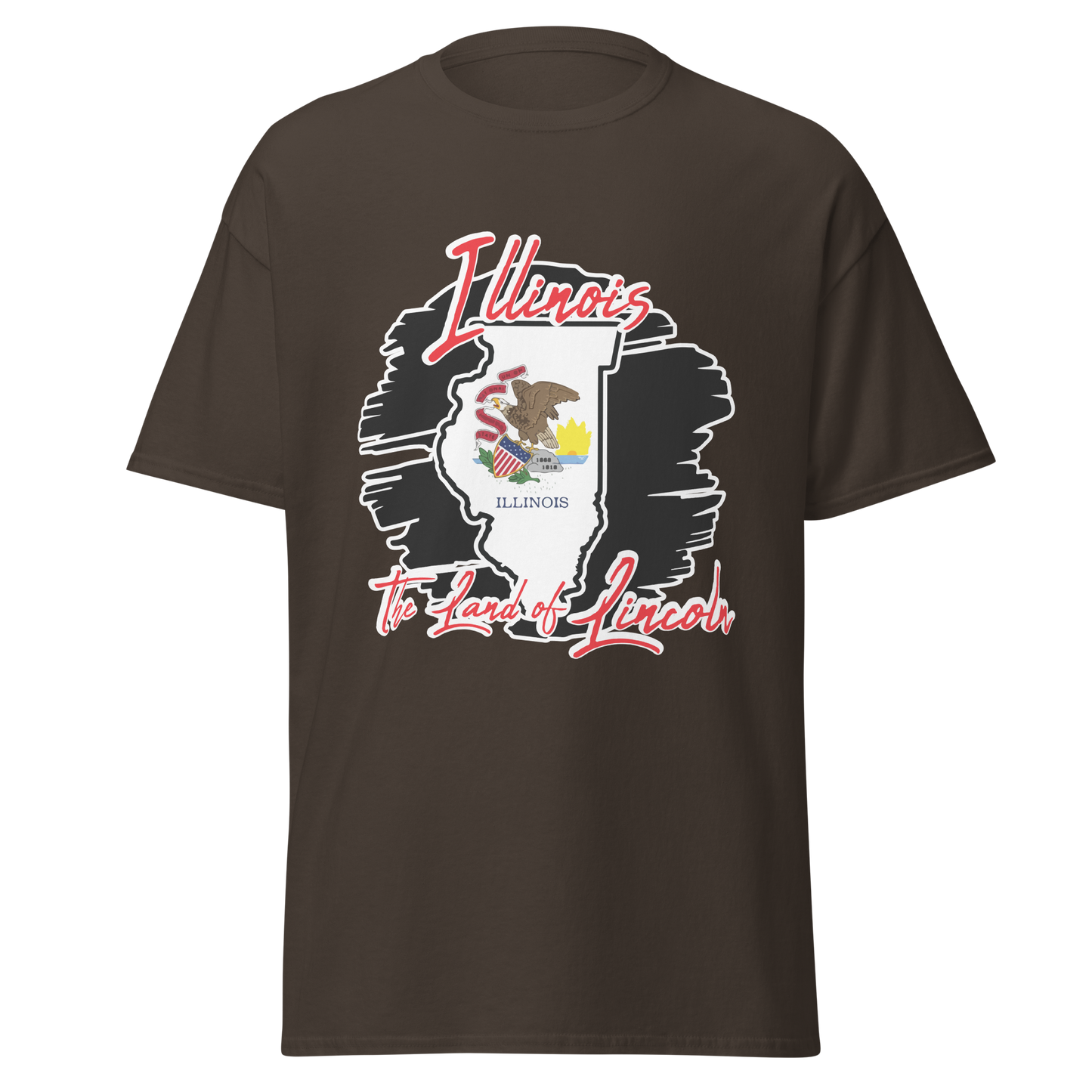 ${Illinois State - Unisex t-shirt} ${USA Love Illinois State Unisex t-shirt} ${xadaprints.com} ${XADA PRINTS}
