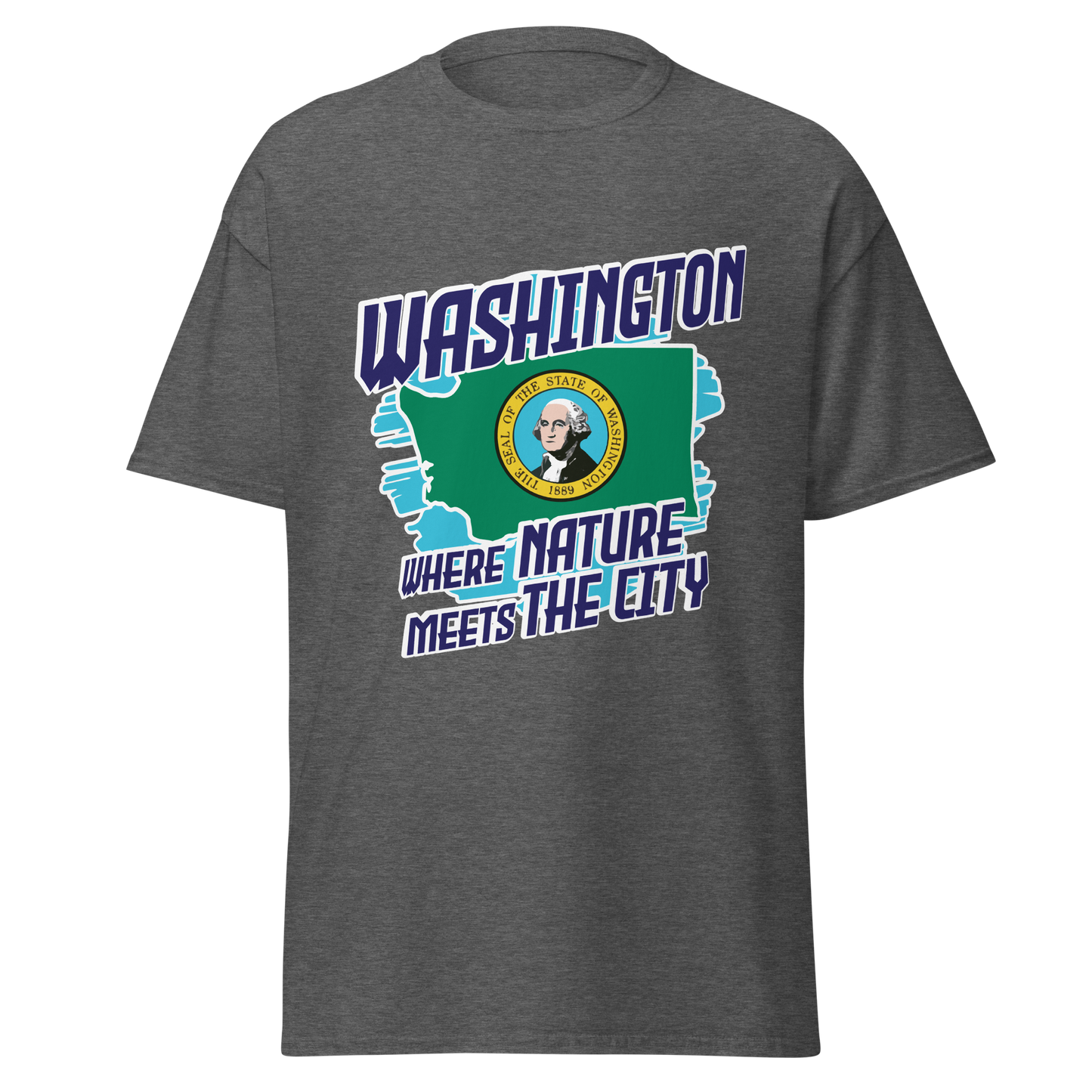 ${Washington State - Unisex t-shirt} ${USA Love Washington State Unisex t-shirt} ${xadaprints.com} ${XADA PRINTS}