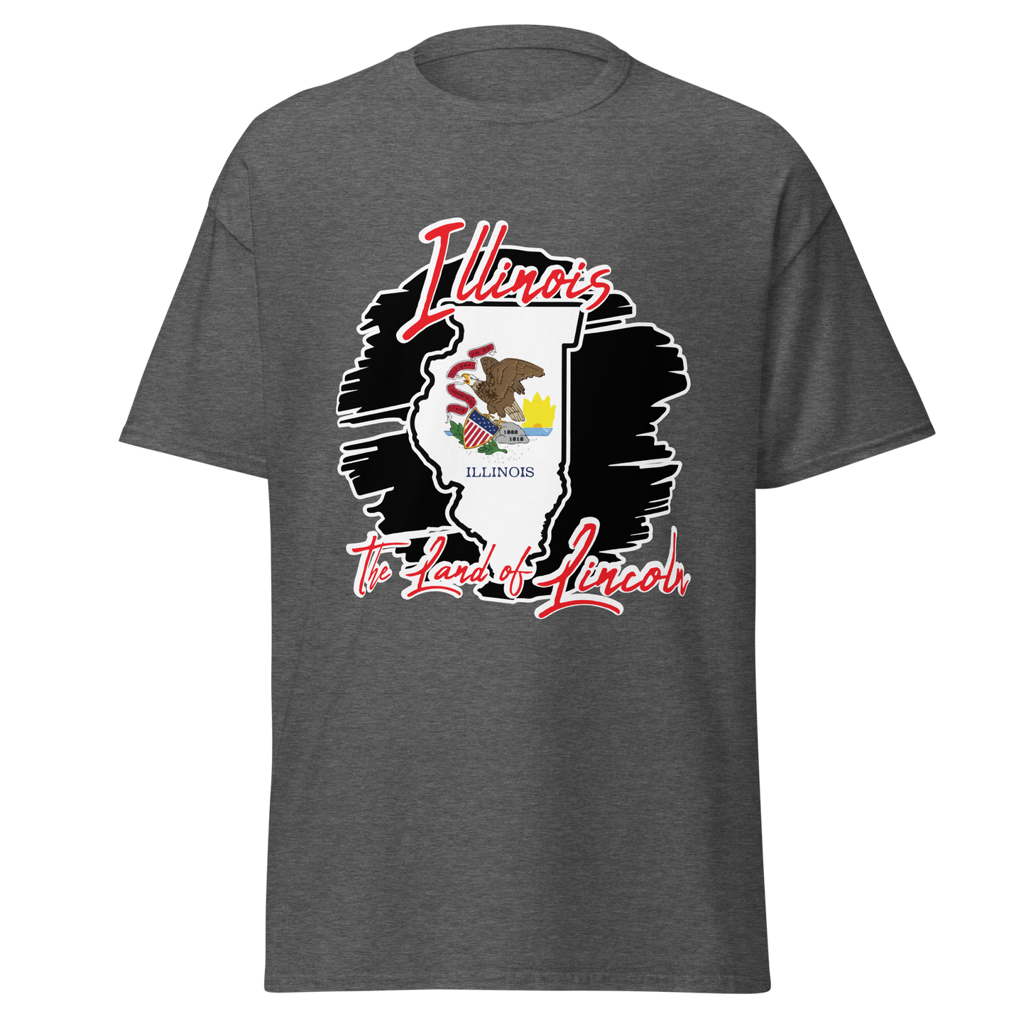 ${Illinois State - Unisex t-shirt} ${USA Love Illinois State Unisex t-shirt} ${xadaprints.com} ${XADA PRINTS}