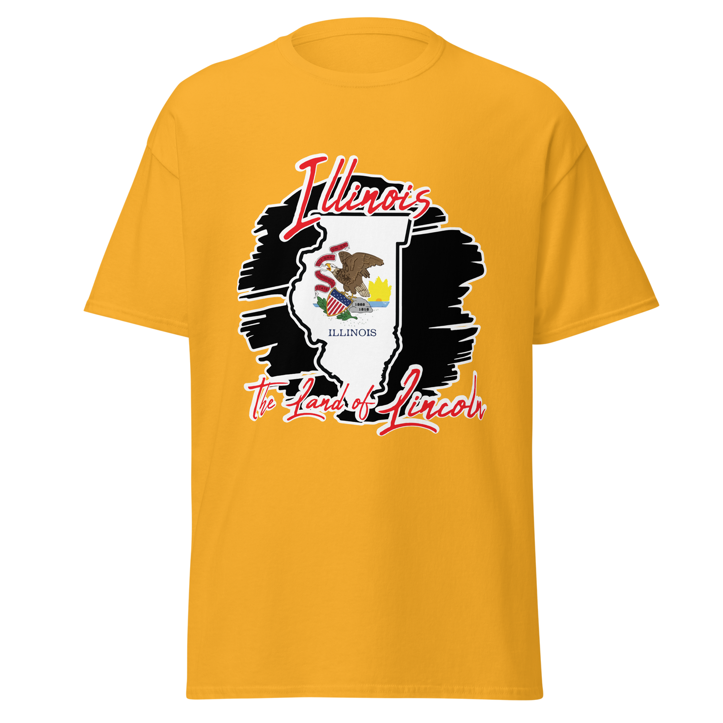 ${Illinois State - Unisex t-shirt} ${USA Love Illinois State Unisex t-shirt} ${xadaprints.com} ${XADA PRINTS}