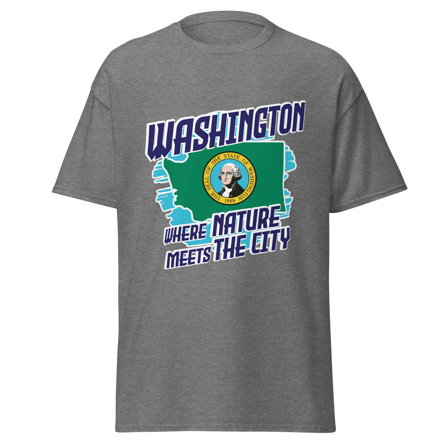 ${Washington State - Unisex t-shirt} ${USA Love Washington State Unisex t-shirt} ${xadaprints.com} ${XADA PRINTS}