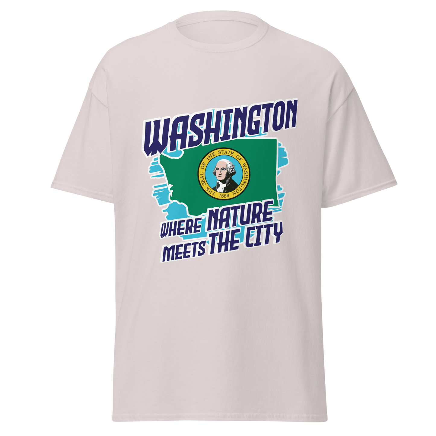 ${Washington State - Unisex t-shirt} ${USA Love Washington State Unisex t-shirt} ${xadaprints.com} ${XADA PRINTS}