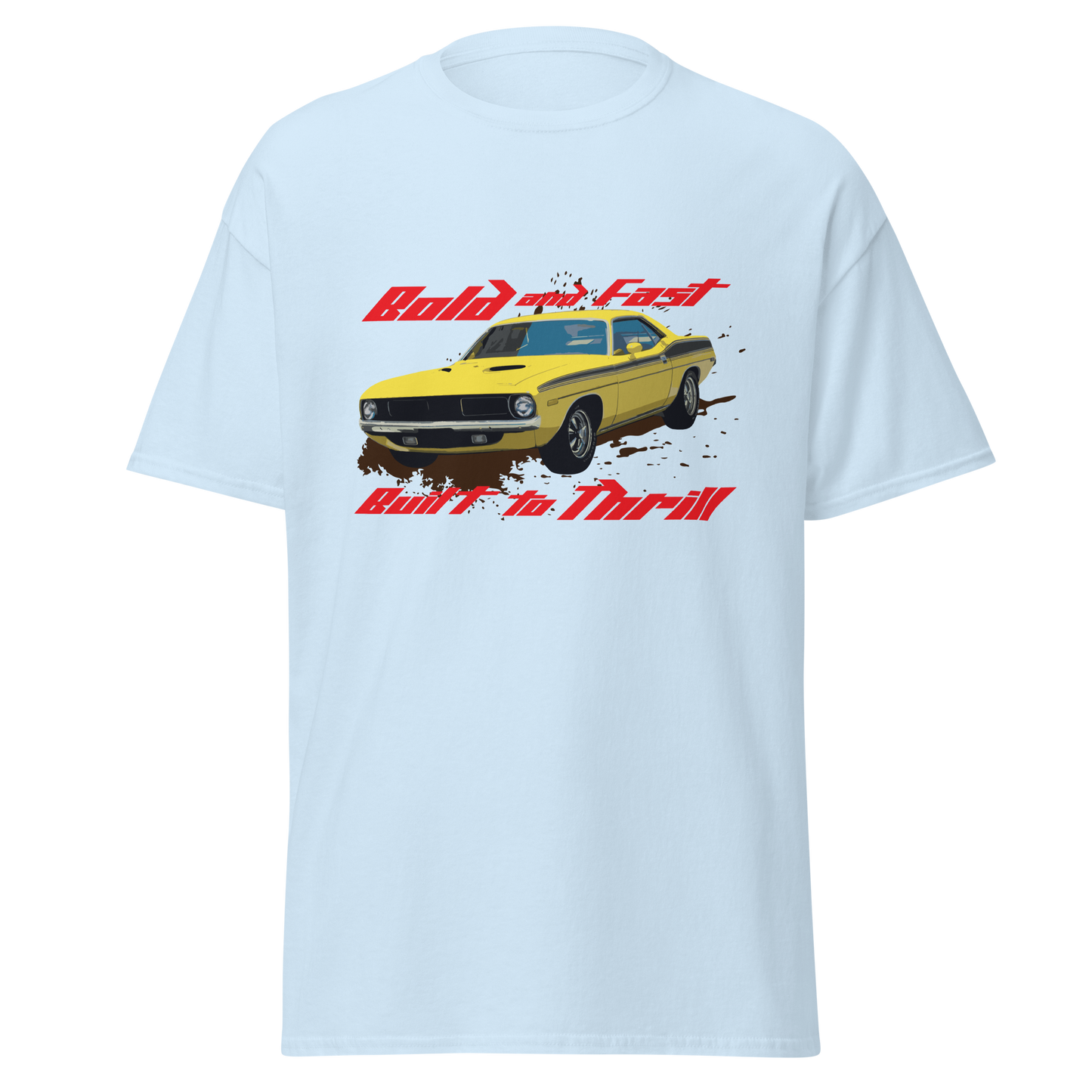 ${Plymouth Cuda Unisex t-shirt} ${Muscle Car Plymouth Cuda Unisex t-shirt} ${xadaprints.com} ${XADA PRINTS}