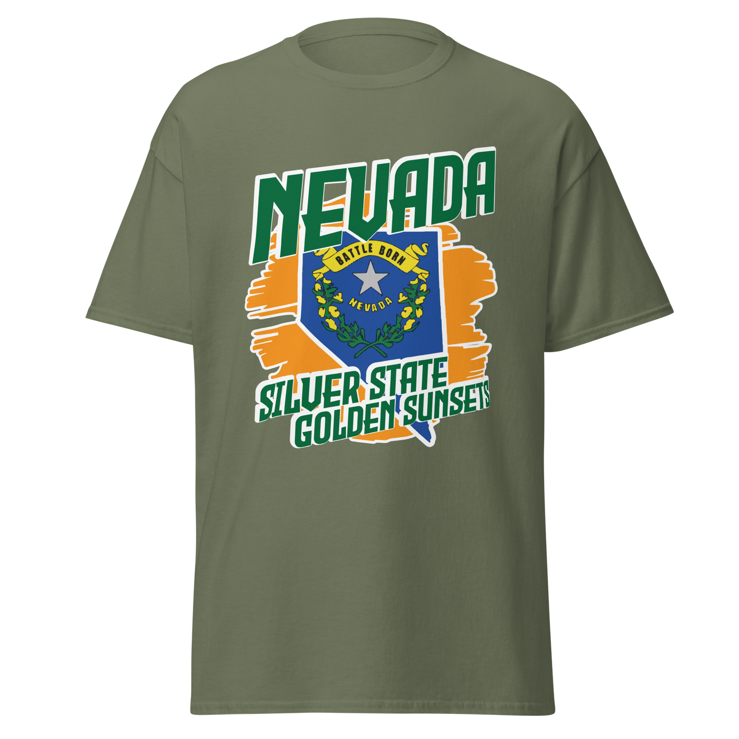 ${Nevada State - Unisex t-shirt} ${USA Love Nevada State Unisex t-shirt} ${xadaprints.com} ${XADA PRINTS}