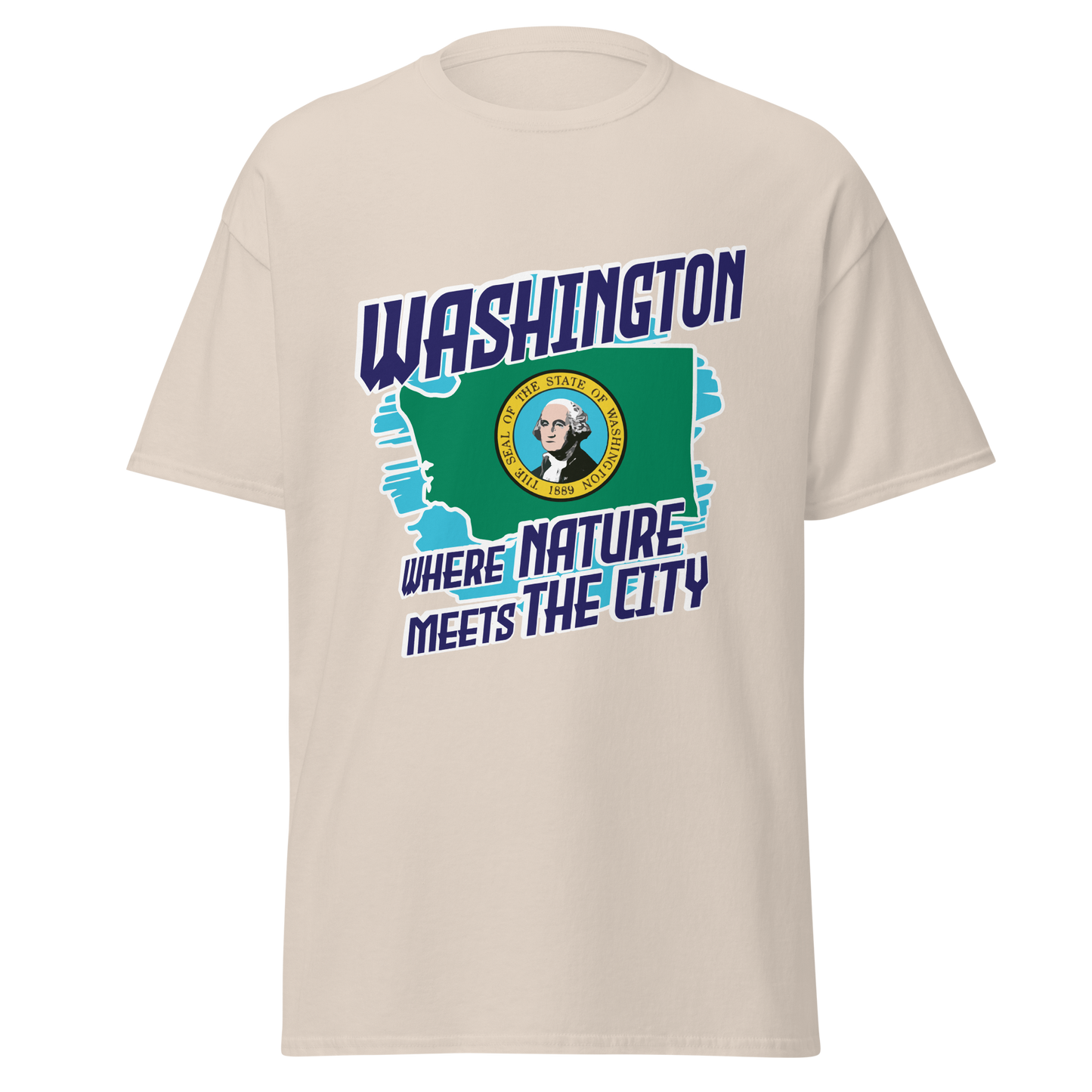 ${Washington State - Unisex t-shirt} ${USA Love Washington State Unisex t-shirt} ${xadaprints.com} ${XADA PRINTS}