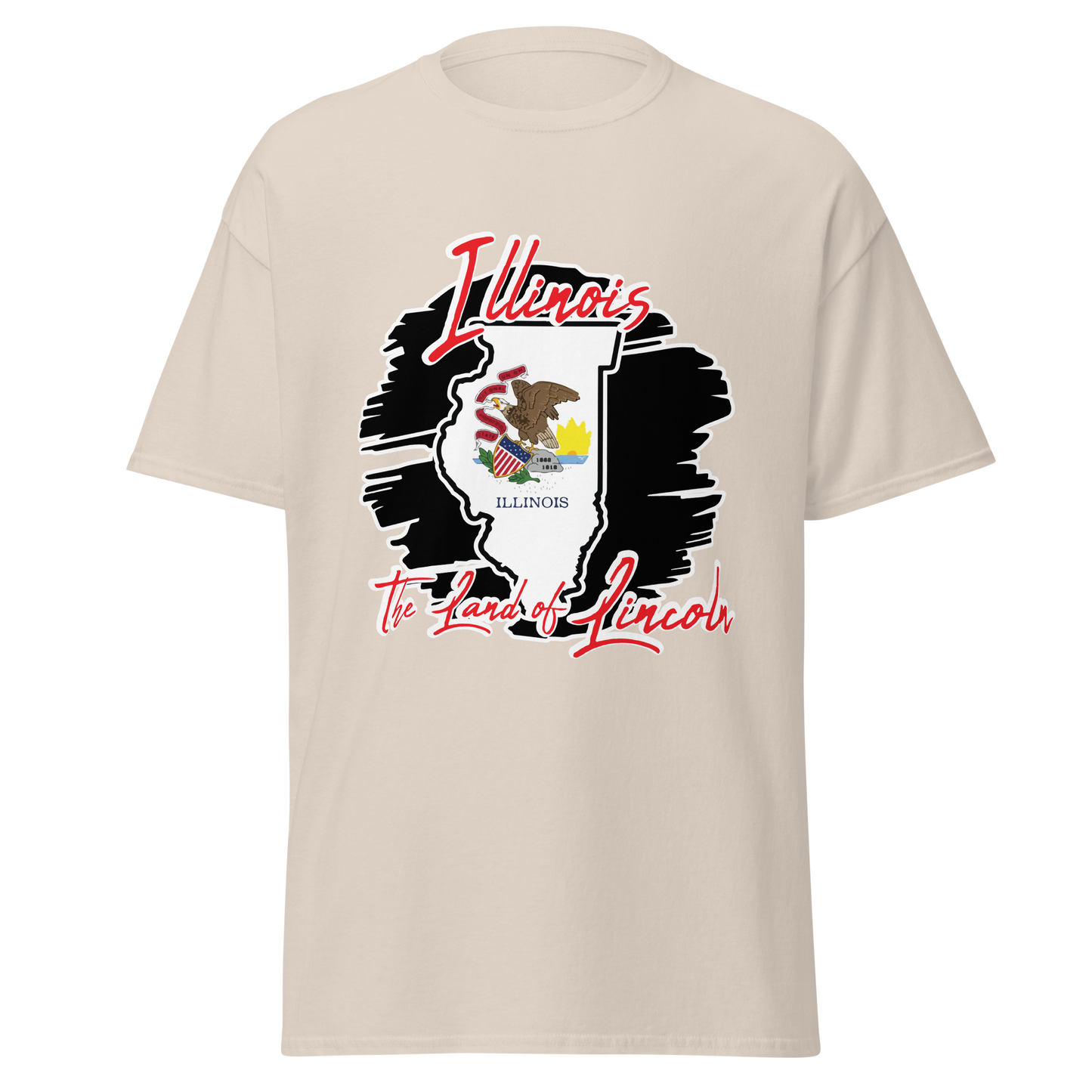 ${Illinois State - Unisex t-shirt} ${USA Love Illinois State Unisex t-shirt} ${xadaprints.com} ${XADA PRINTS}