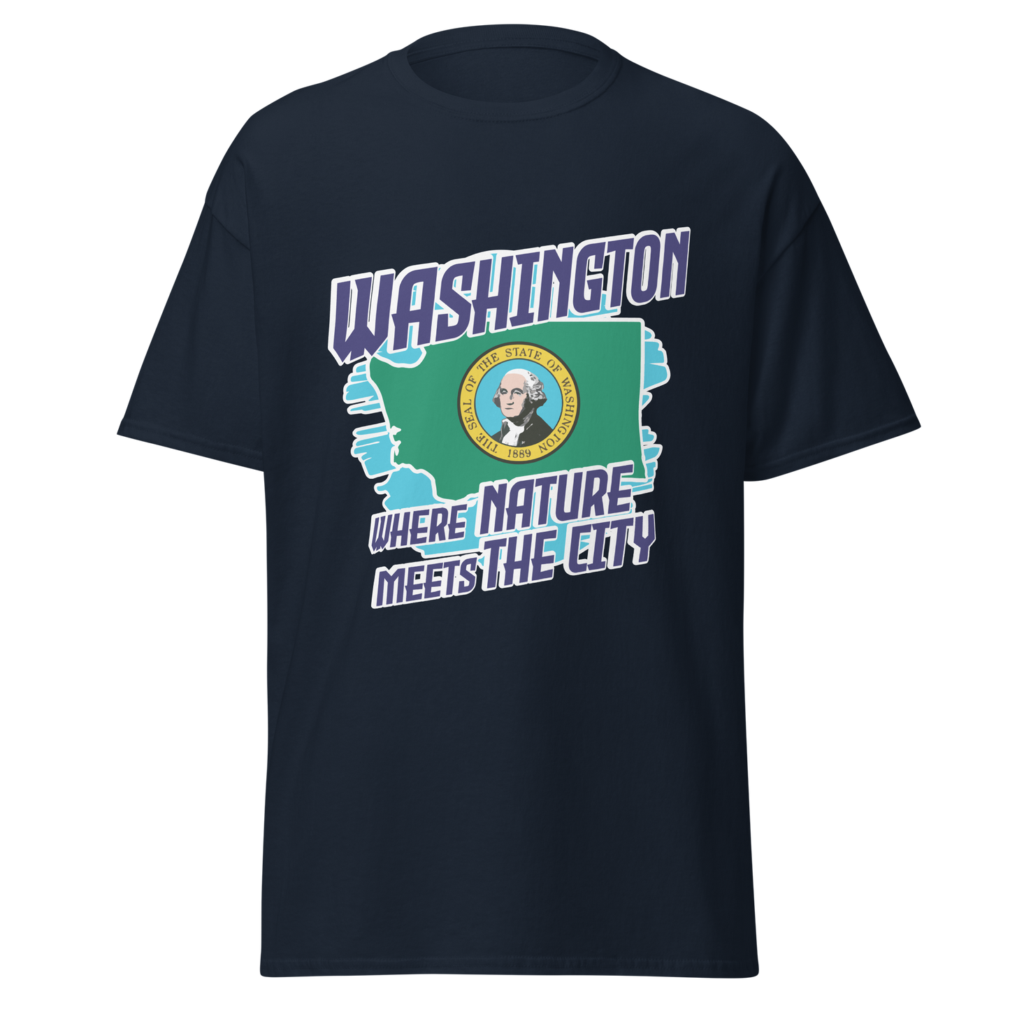 ${Washington State - Unisex t-shirt} ${USA Love Washington State Unisex t-shirt} ${xadaprints.com} ${XADA PRINTS}