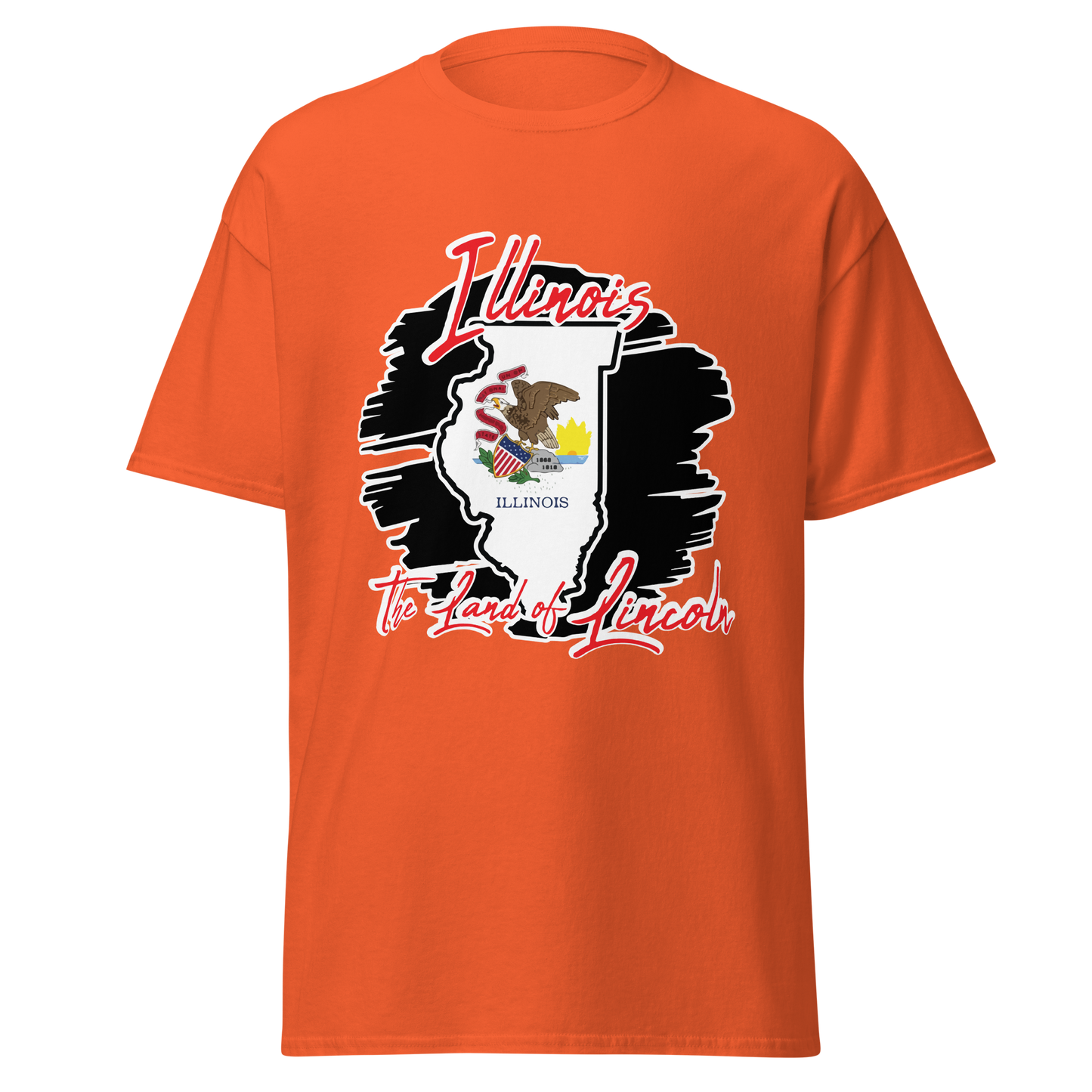 ${Illinois State - Unisex t-shirt} ${USA Love Illinois State Unisex t-shirt} ${xadaprints.com} ${XADA PRINTS}