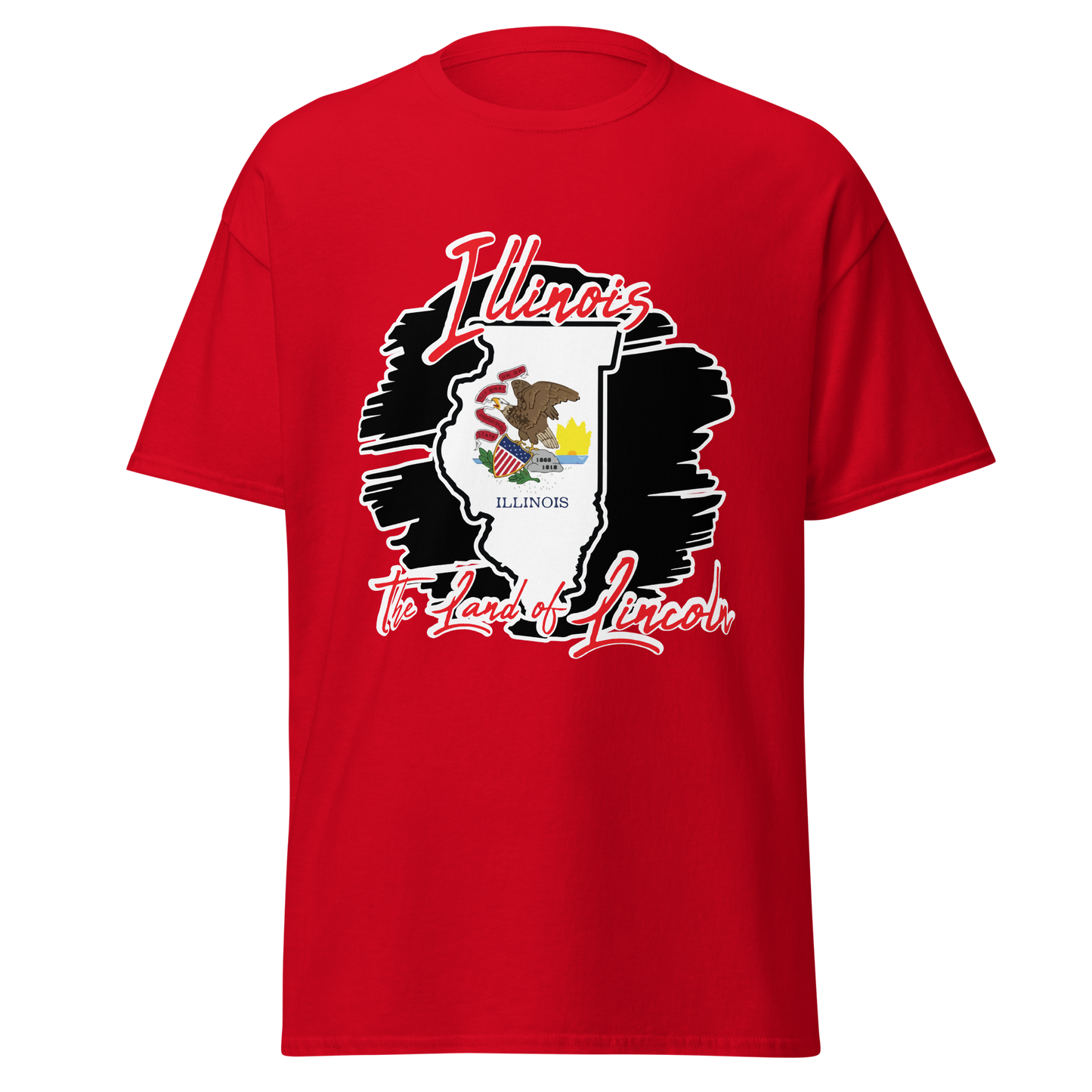 ${Illinois State - Unisex t-shirt} ${USA Love Illinois State Unisex t-shirt} ${xadaprints.com} ${XADA PRINTS}