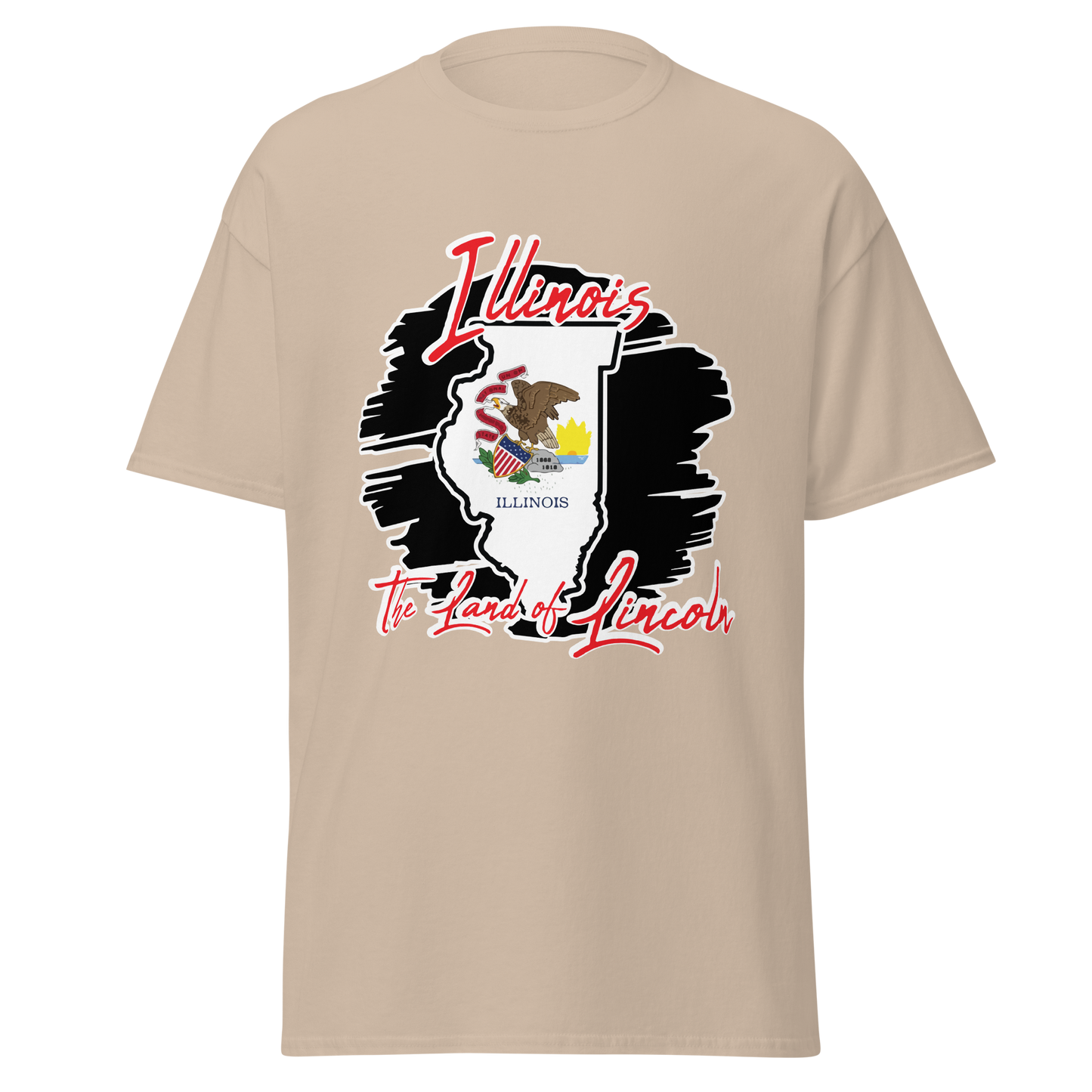 ${Illinois State - Unisex t-shirt} ${USA Love Illinois State Unisex t-shirt} ${xadaprints.com} ${XADA PRINTS}