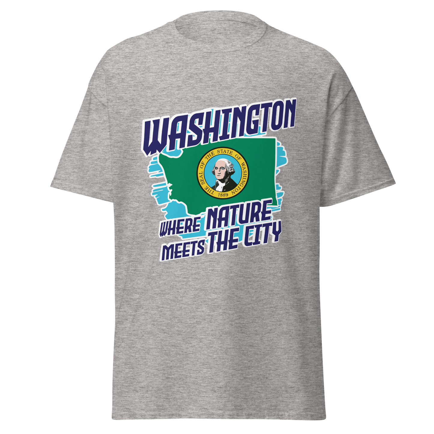 ${Washington State - Unisex t-shirt} ${USA Love Washington State Unisex t-shirt} ${xadaprints.com} ${XADA PRINTS}