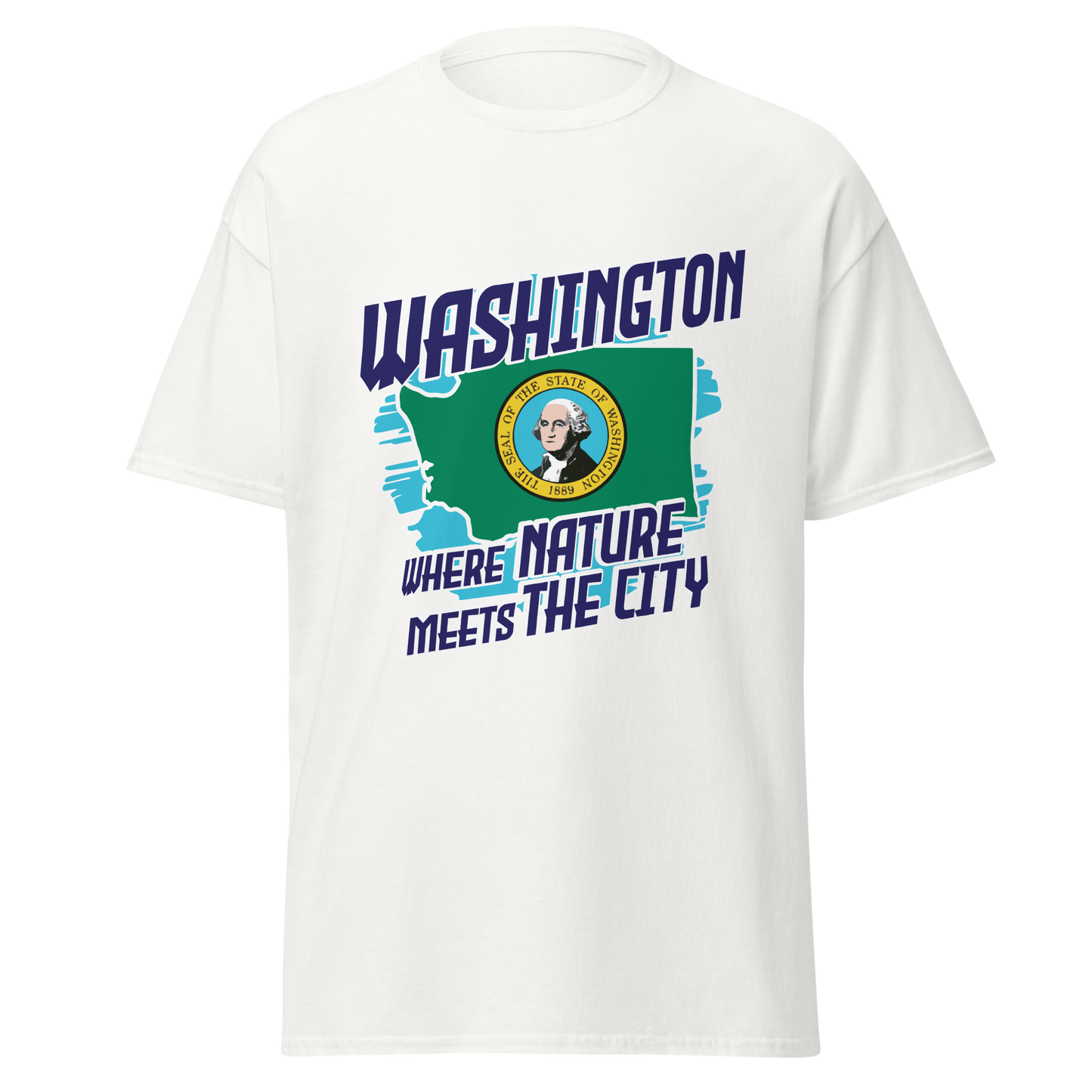 ${Washington State - Unisex t-shirt} ${USA Love Washington State Unisex t-shirt} ${xadaprints.com} ${XADA PRINTS}