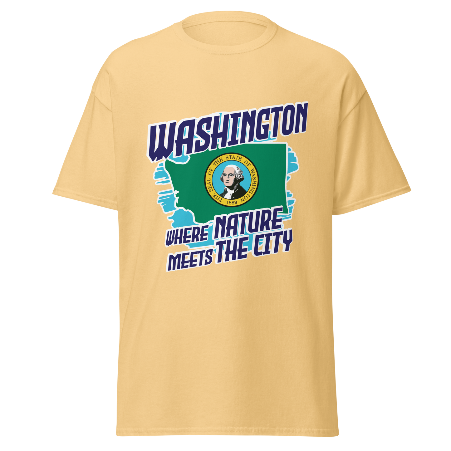 ${Washington State - Unisex t-shirt} ${USA Love Washington State Unisex t-shirt} ${xadaprints.com} ${XADA PRINTS}