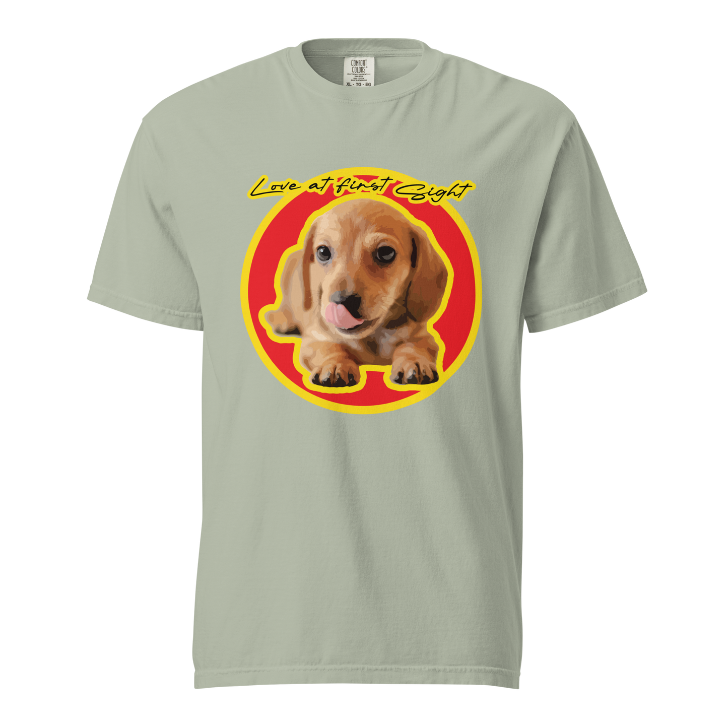 ${Dachshund (Heavyweight t-shirt)} ${Dachshund Unisex (Heavyweight t-shirt)} ${xadaprints.com} ${XADA PRINTS}