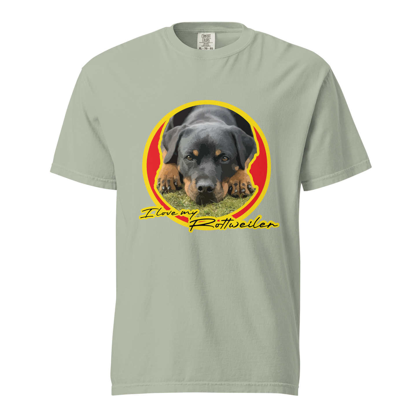 ${Rottweiler (Heavyweight t-shirt)} ${Pet Lovers Rottweiler Unisex (Heavyweight t-shirt)} ${xadaprints.com} ${XADA PRINTS}