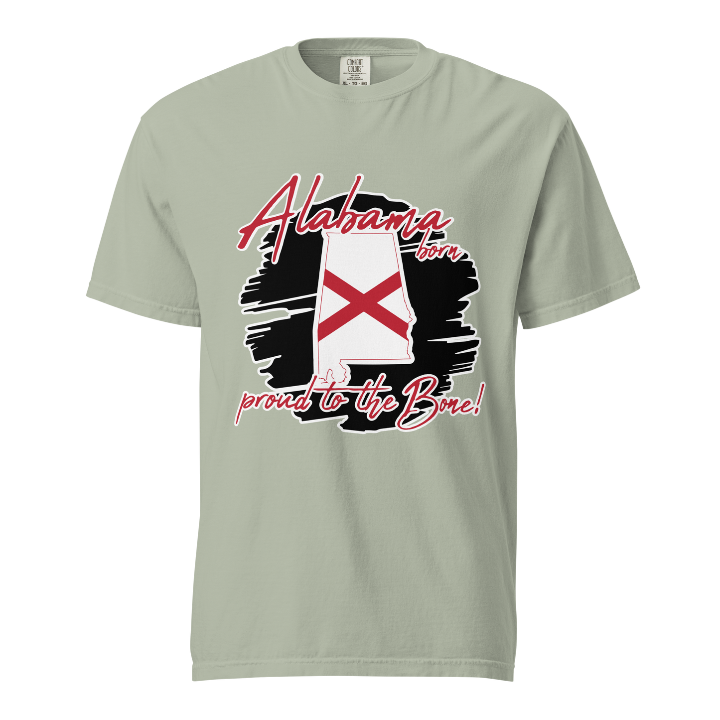 ${Alabama State (Heavyweight t-shirt)} ${USA Love Alabama State Unisex Garment-dyed t-shirt} ${xadaprints.com} ${XADA PRINTS}