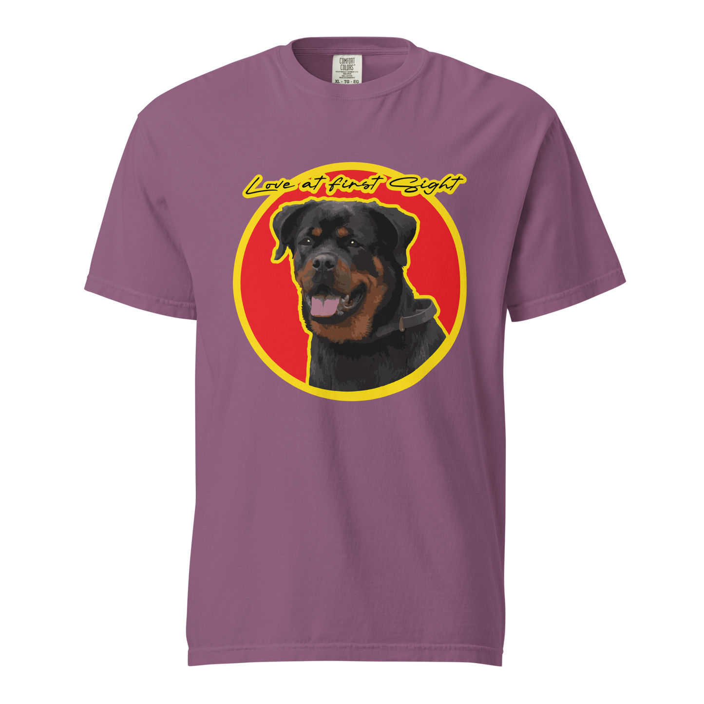 ${Rottweiler (Heavyweight t-shirt)} ${Pet Lovers Rottweiler Unisex (Heavyweight t-shirt)} ${xadaprints.com} ${XADA PRINTS}