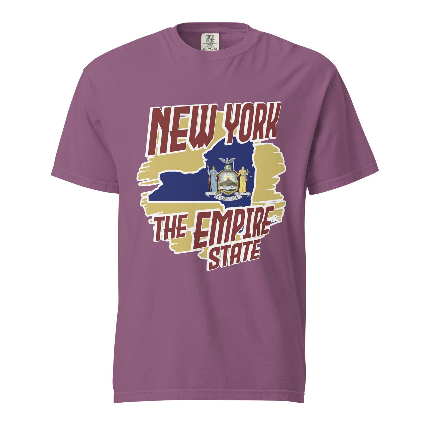 ${New York State (Heavyweight t-shirt)} ${USA Love New York State Unisex Garment-dyed t-shirt} ${xadaprints.com} ${XADA PRINTS
