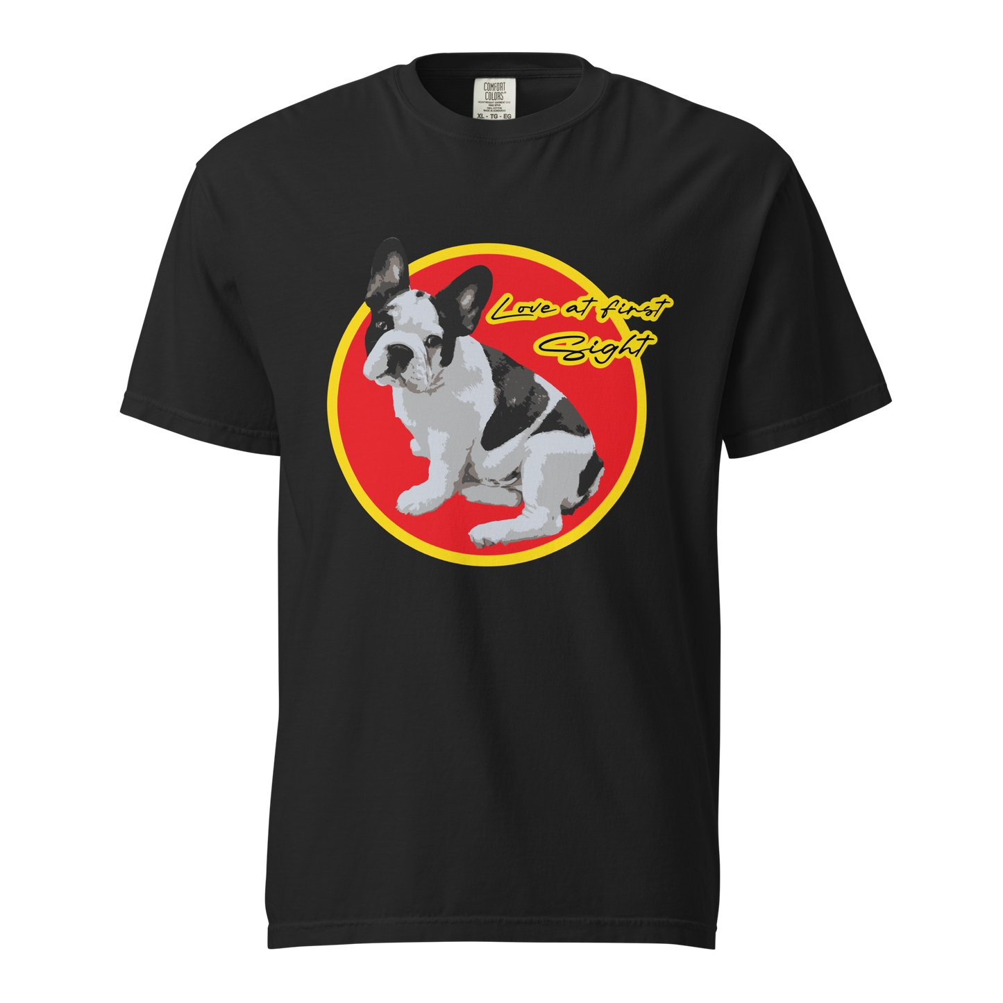 ${French Bulldog (Heavyweight t-shirt)} ${Pet Lovers French Bulldog Unisex (Heavyweight t-shirt)} ${xadaprints.com} ${XADA PRINTS}