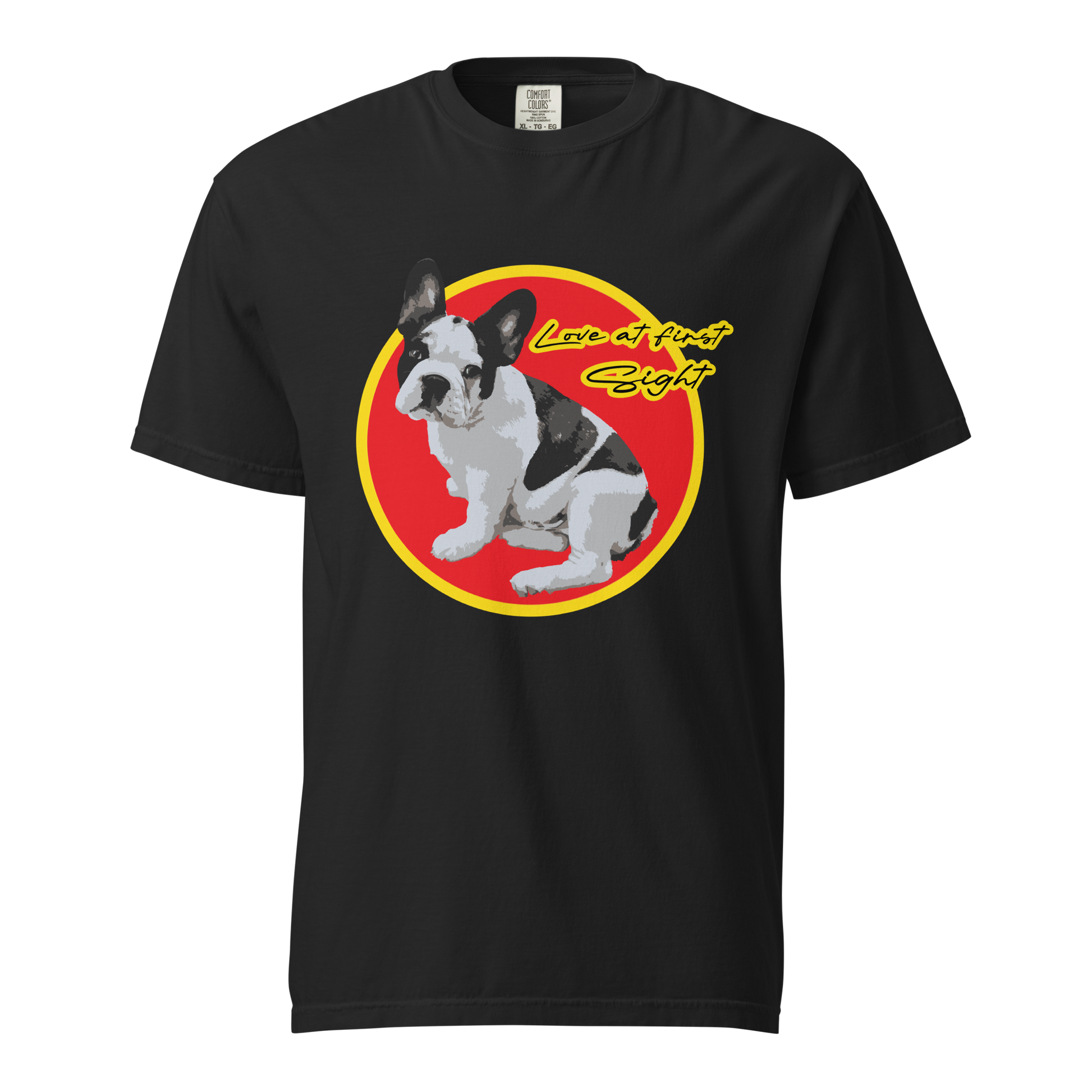 ${French Bulldog (Heavyweight t-shirt)} ${Pet Lovers French Bulldog Unisex (Heavyweight t-shirt)} ${xadaprints.com} ${XADA PRINTS}