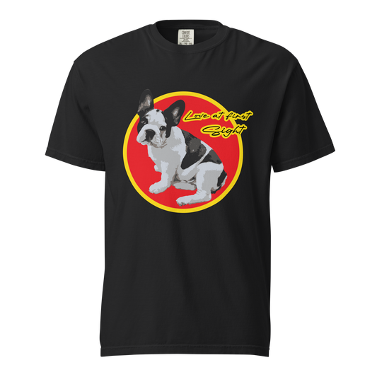${French Bulldog (Heavyweight t-shirt)} ${Pet Lovers French Bulldog Unisex (Heavyweight t-shirt)} ${xadaprints.com} ${XADA PRINTS}