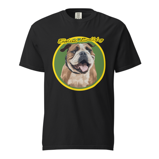 ${Bulldog (Heavyweight t-shirt)} ${Pet Lovers Bulldog Unisex (Heavyweight t-shirt)} ${xadaprints.com} ${XADA PRINTS}