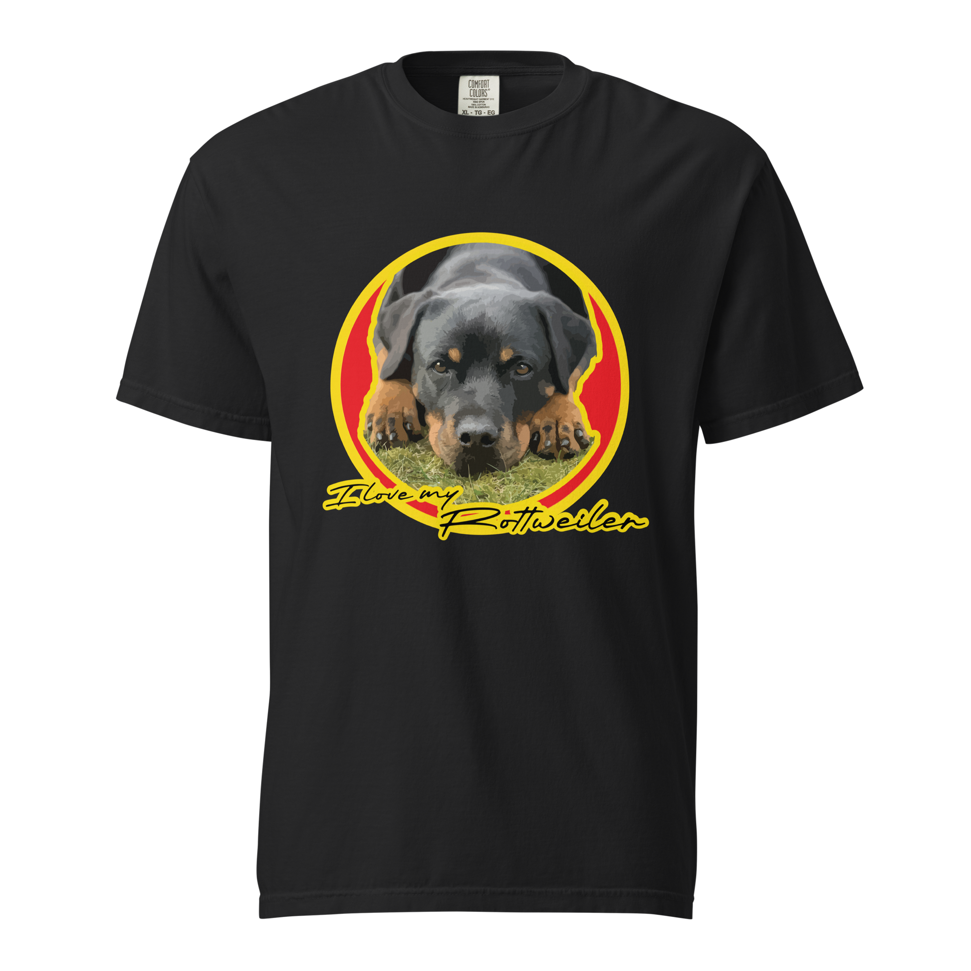 ${Rottweiler (Heavyweight t-shirt)} ${Pet Lovers Rottweiler Unisex (Heavyweight t-shirt)} ${xadaprints.com} ${XADA PRINTS}