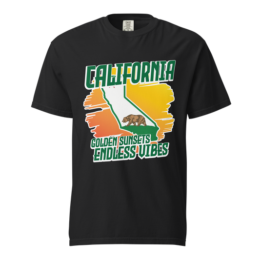 ${California State (Heavyweight t-shirt)} ${USA Love California State Unisex Garment-dyed t-shirt} ${xadaprints.com} ${XADA PRINTS