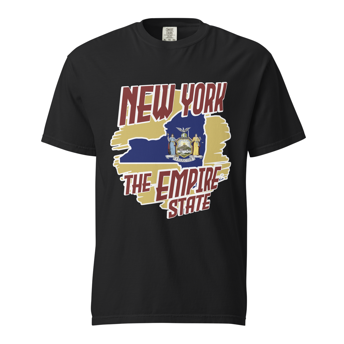 ${New York State (Heavyweight t-shirt)} ${USA Love New York State Unisex Garment-dyed t-shirt} ${xadaprints.com} ${XADA PRINTS