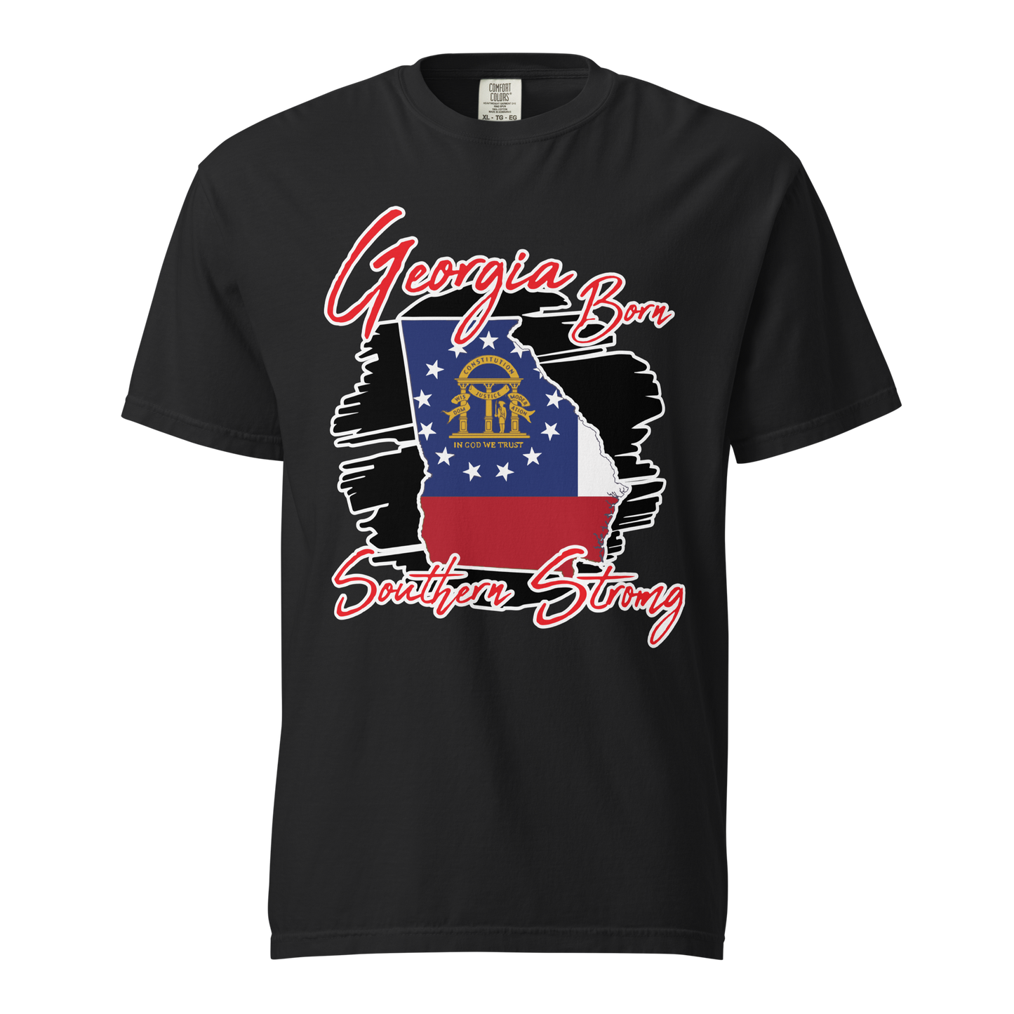 ${Georgia State (Heavyweight t-shirt)} ${USA Love Georgia State Unisex Garment-dyed t-shirt} ${xadaprints.com} ${XADA PRINTS